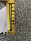 50 밀리미터 100 밀리미터는 바이메탈 온도계 계측기 알루미늄 바디 금빛 도금된 Ｖ 모양에 유리를 끼웁니다